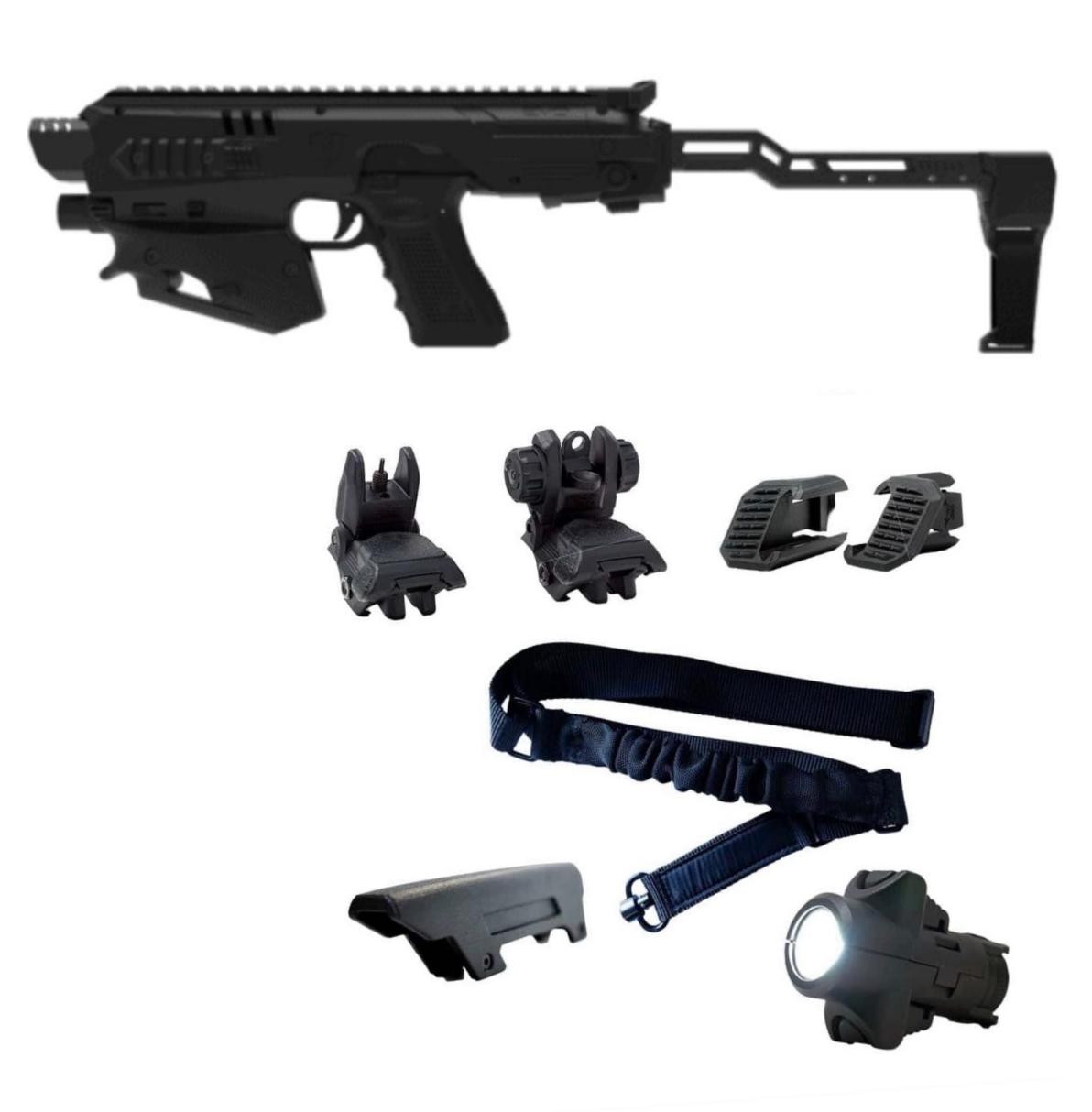 CAA MCK EVO ADVANCED MICRO CONVERSION KIT – PISTOL TO PDW CROSS PLATFORM CHASSIS - USA MADE 
