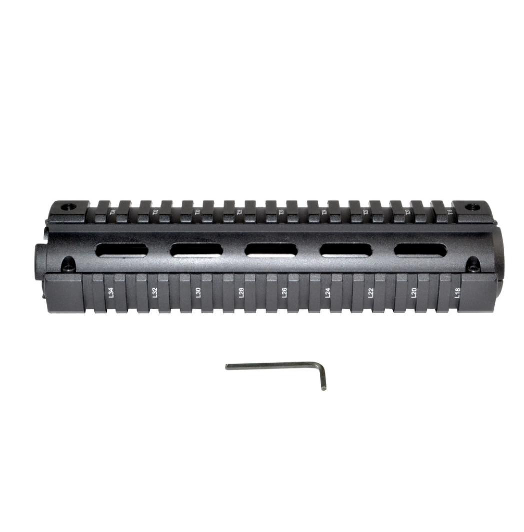 MCS AR-15 8.7" Mid-Length 2pc Drop-In Handguard for TRIANGLE End Cap 