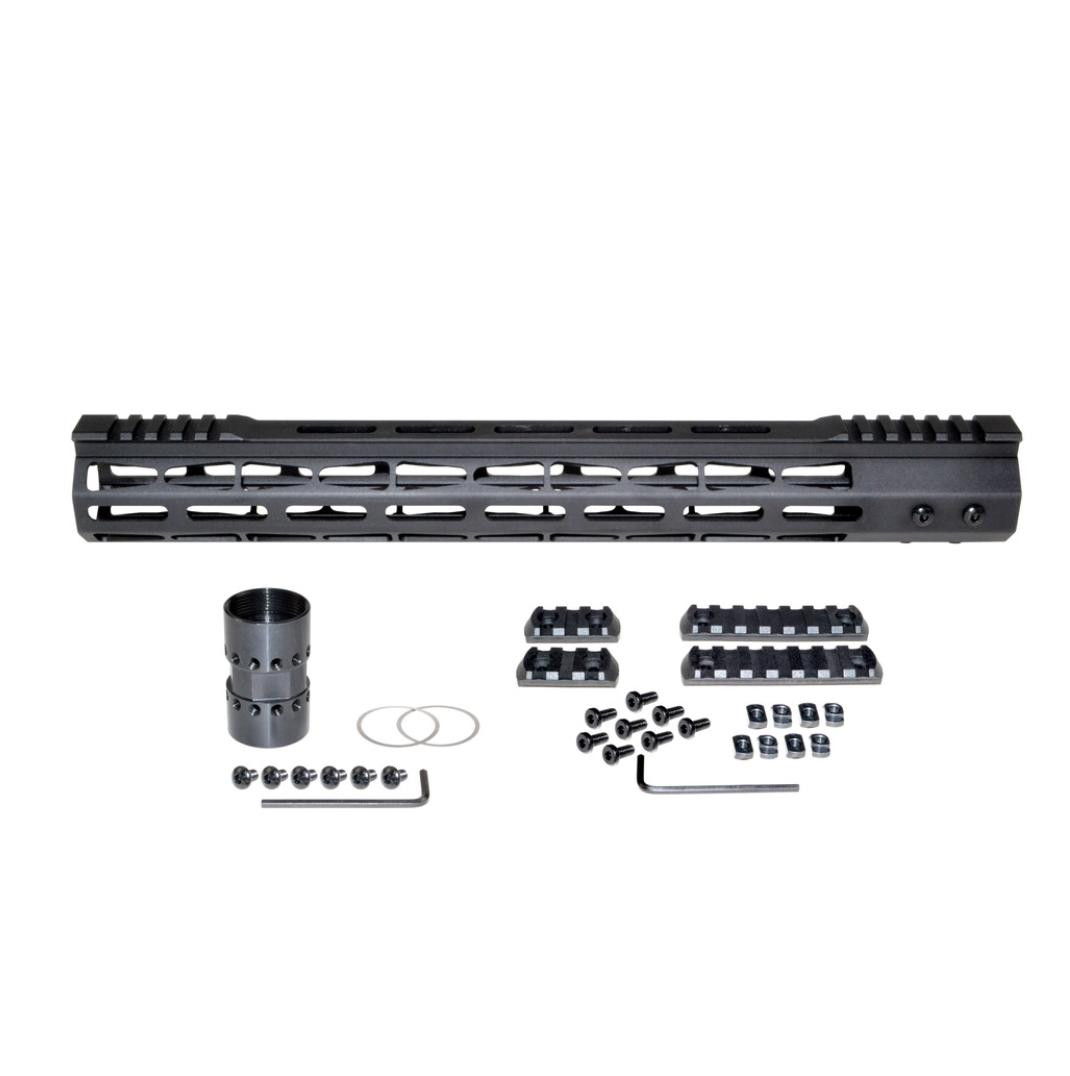 MCS AR-15 Super Light 15" M-LOK Free Float Handguard with Partial Top Rail 