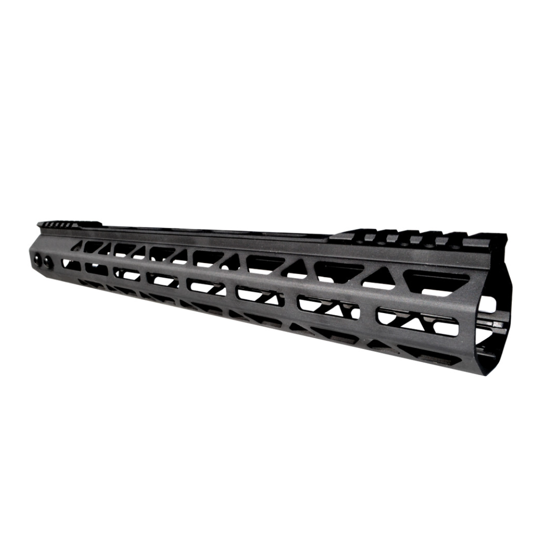 MCS AR-15 Super Light 15" M-LOK Free Float Handguard with Partial Top Rail For 223/5.56