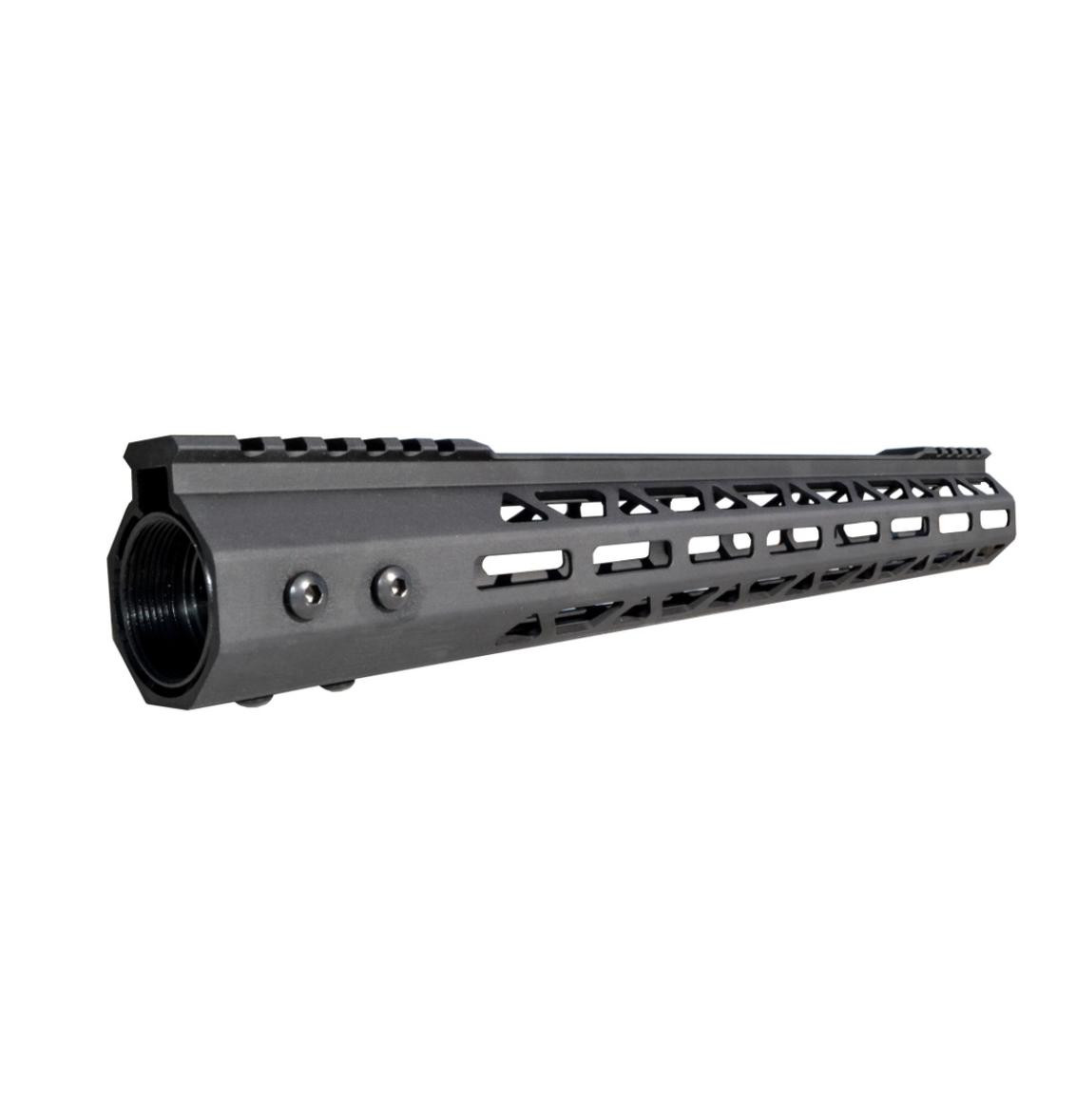 MCS AR-15 Super Light 15" M-LOK Free Float Handguard with Partial Top Rail For 223/5.56 