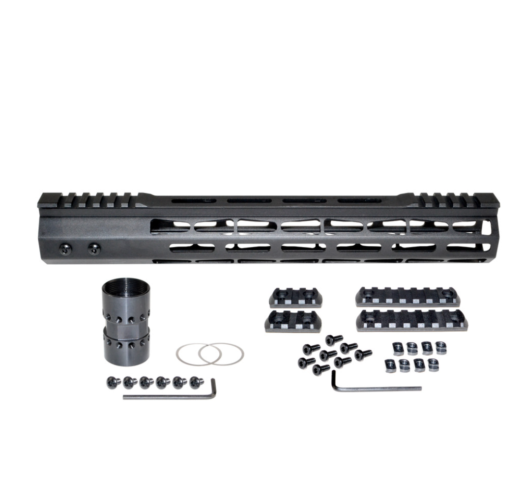MCS AR-15 Super Light M-LOK Series Free Float Handguard with Partial Top Rail