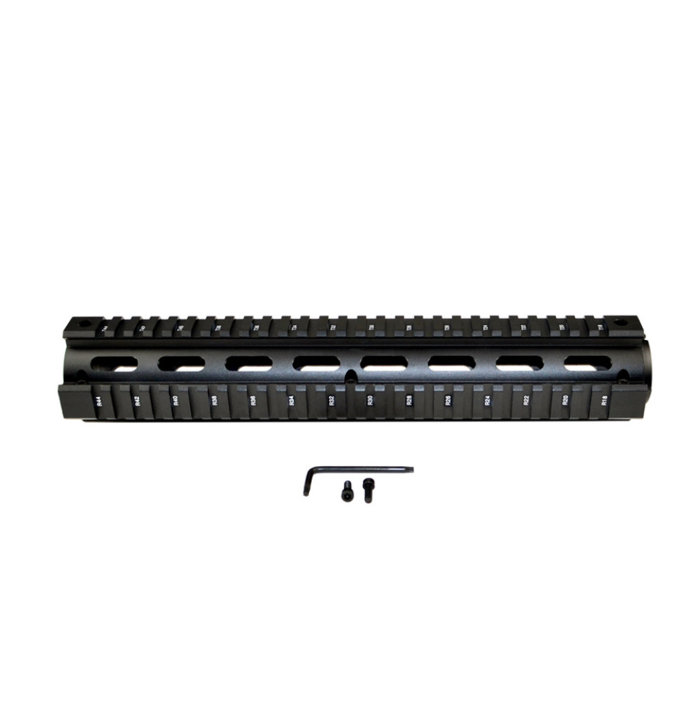 MCS AR-15 12" Rifle Length 2pc Drop-In Handguard For .223/5.56, fits ROUND End Cap