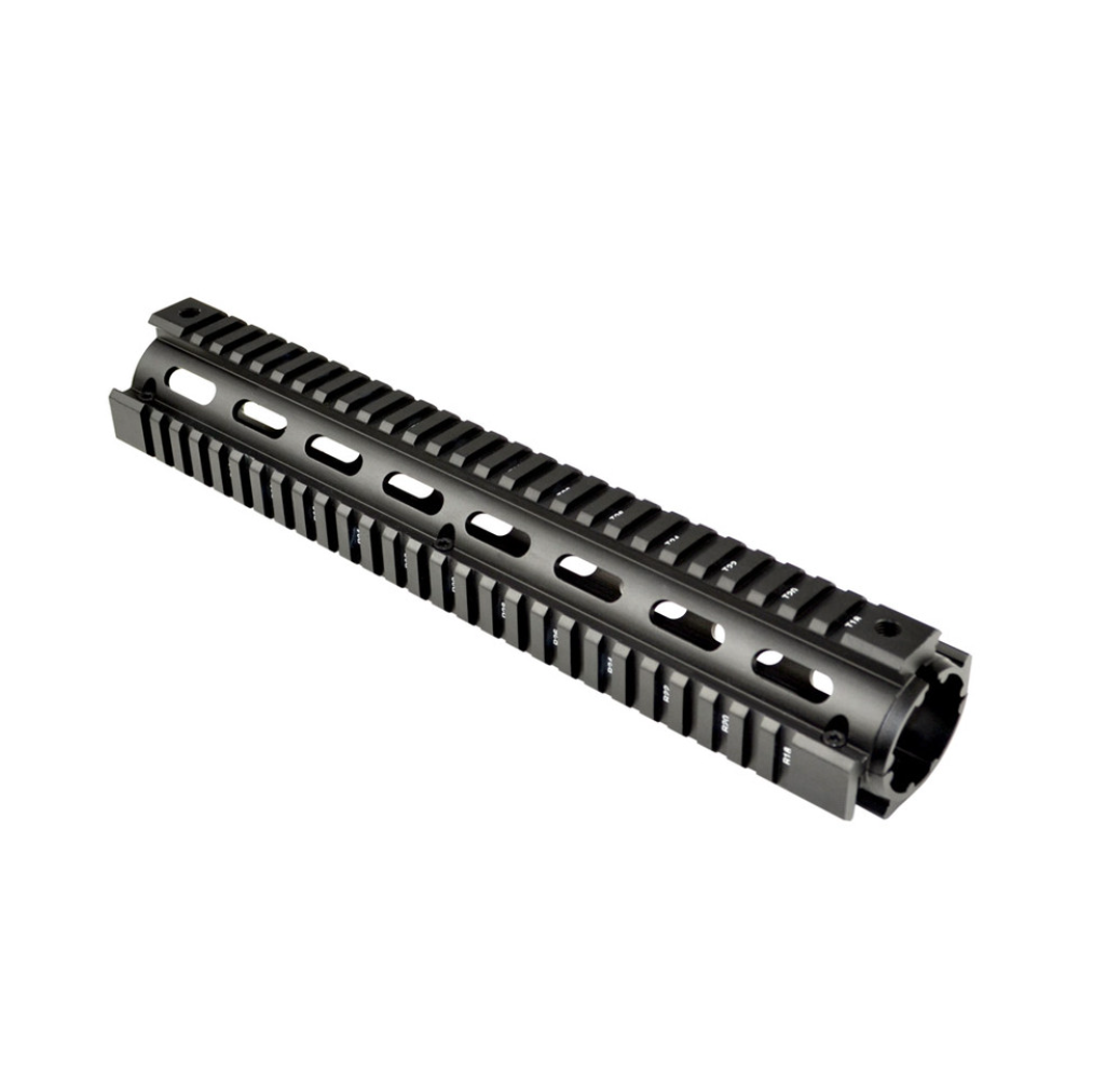 MCS AR-15 12" Rifle Length 2pc Drop-In Handguard For .223/5.56, fits ROUND End Cap