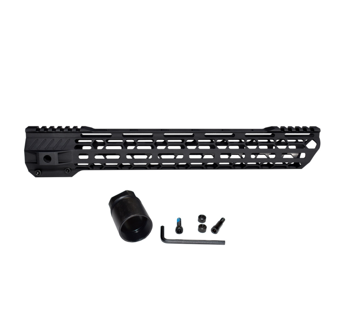 MCS AR-10 15" Super Light Free Float M-LOK Handguard LR 308 DMPS High Profile