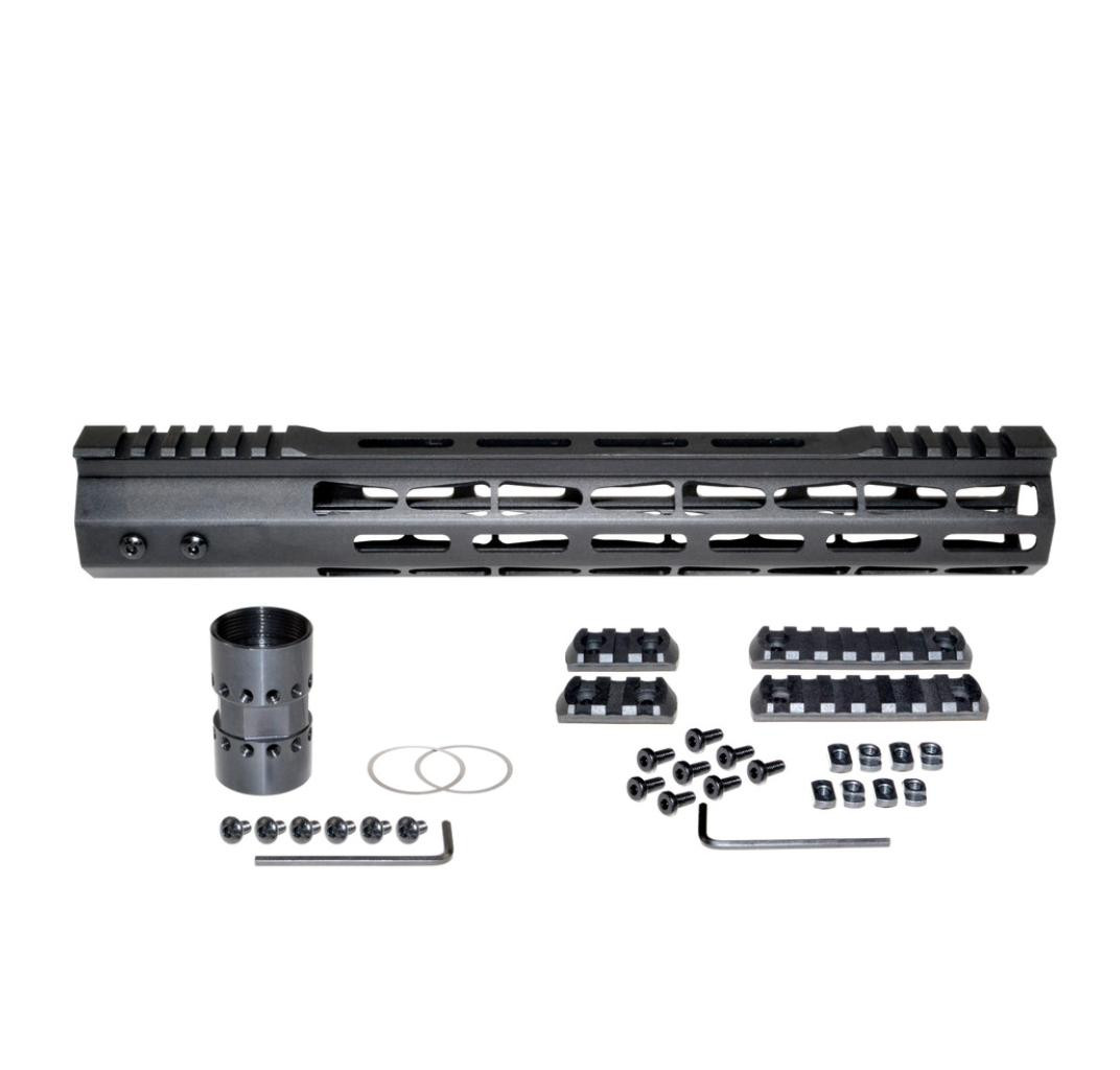 MCS AR-10 13" LR 308 DPMS LOW Super Light M-LOK Series Free Float Handguard with Partial Top Rail 