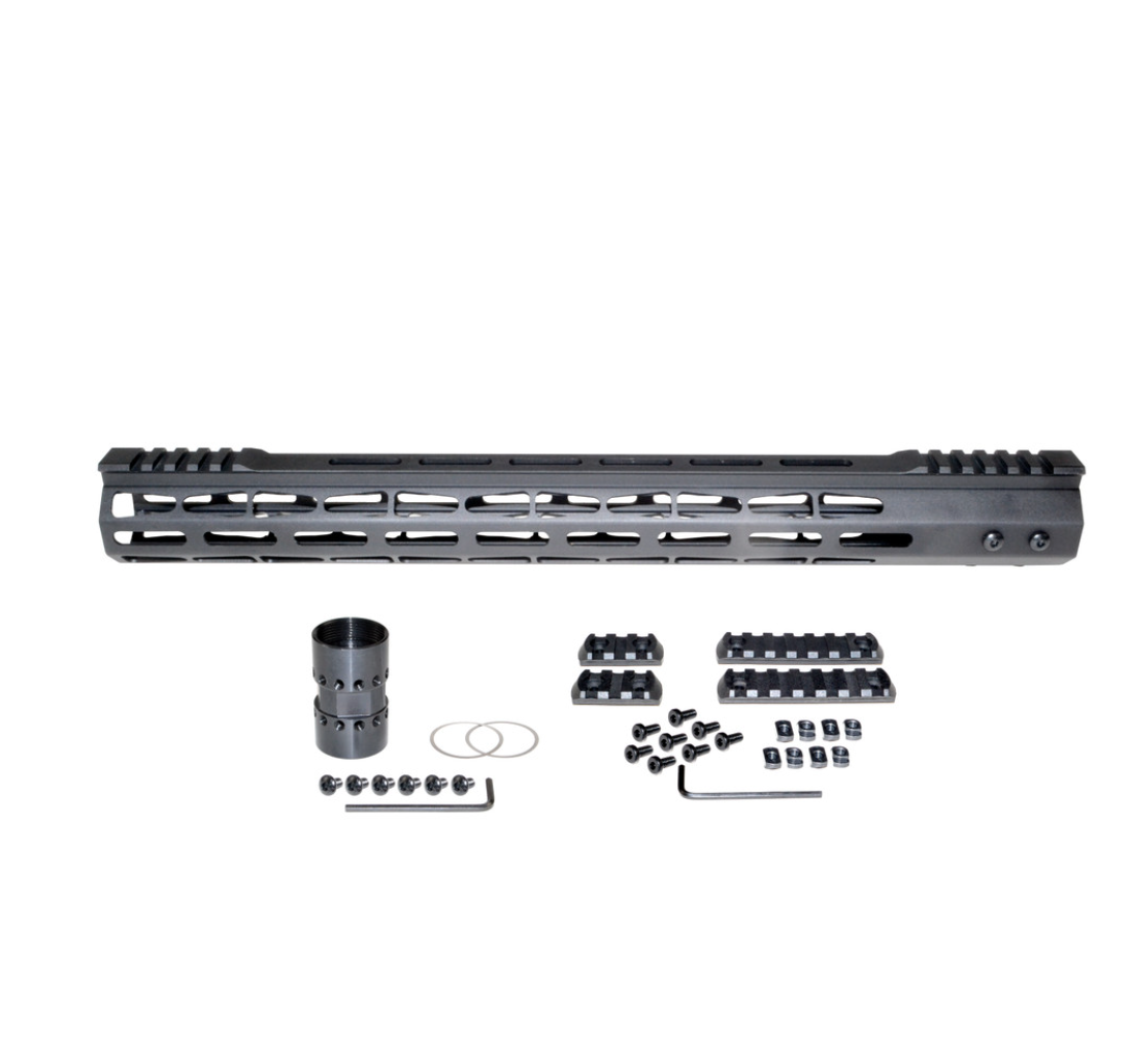 MCS AR-10 17" LR 308 DPMS LOW Super Light M-LOK Series Free Float Handguard with Partial Top Rail