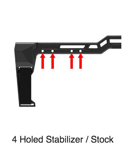 CAA MCK EVO REAR SPARE MAGAZINE CARRIER FOR 4 HOLED BRACE OR STOCK 