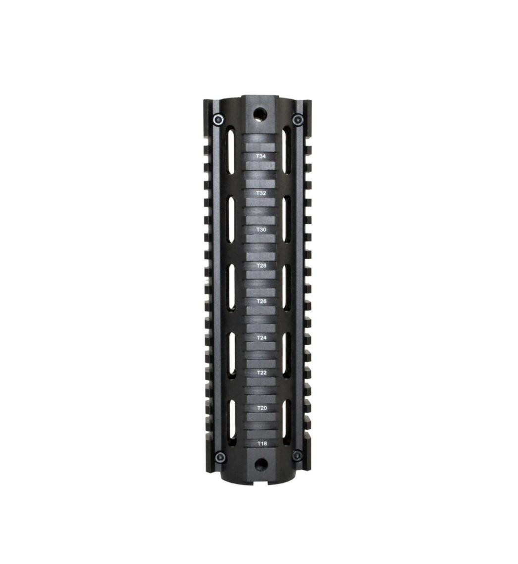 MCS AR-10 2pc Mid-Length 8.75" Handguard for DMPS LR .308 Low Profile - Fits Round End Cap 