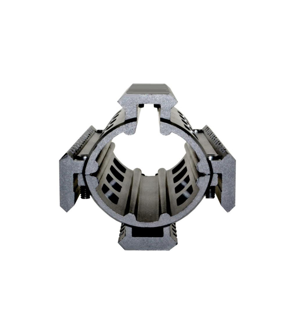 MCS AR-10 2pc Mid-Length 8.75" Handguard for DMPS LR .308 Low Profile - Fits Round End Cap 