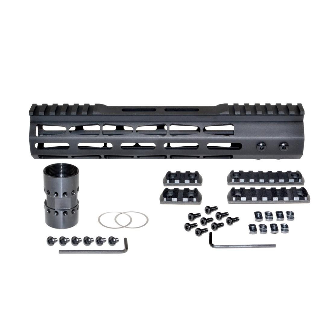MCS AR-10 10" LR 308 DPMS LOW Super Light M-LOK Series Free Float Handguard with Partial Top Rail 
