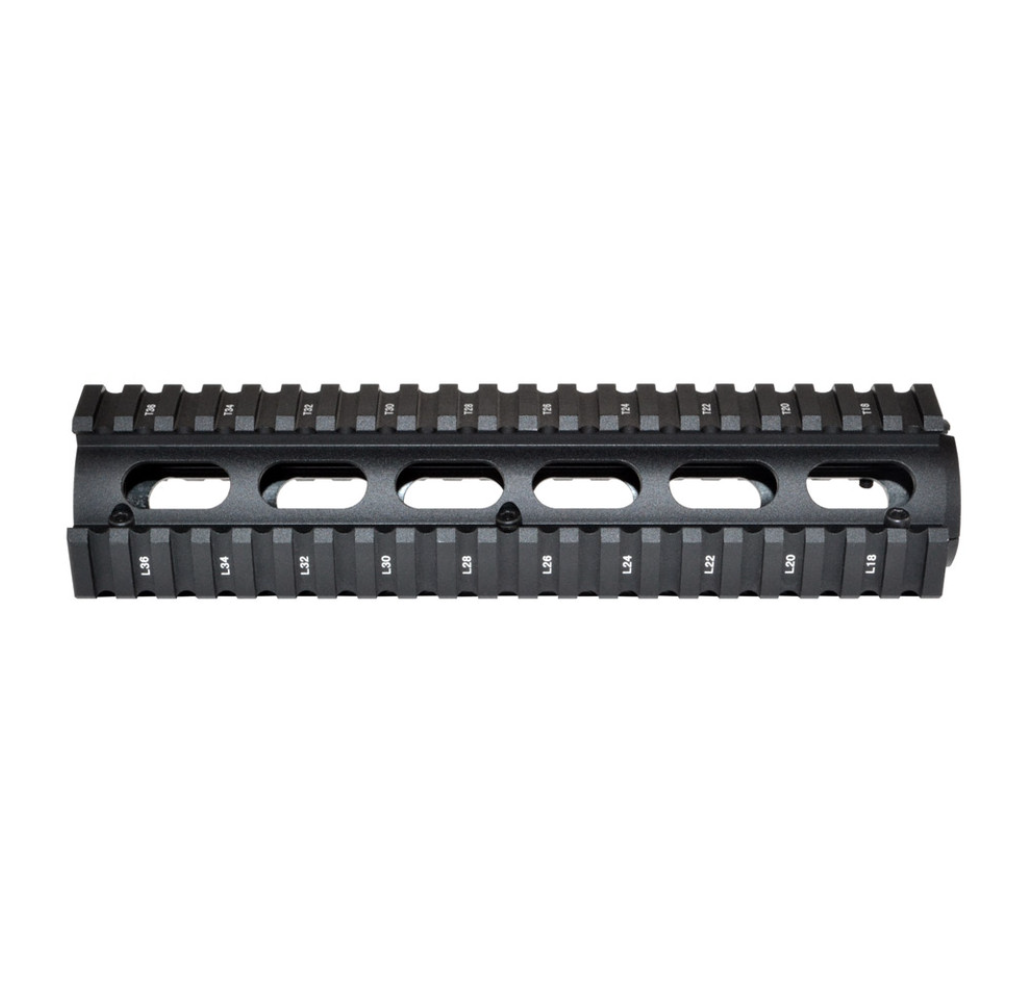 MCS AR-15 8.7" Mid-Length 2pc Drop-In Handguard for ROUND End Cap