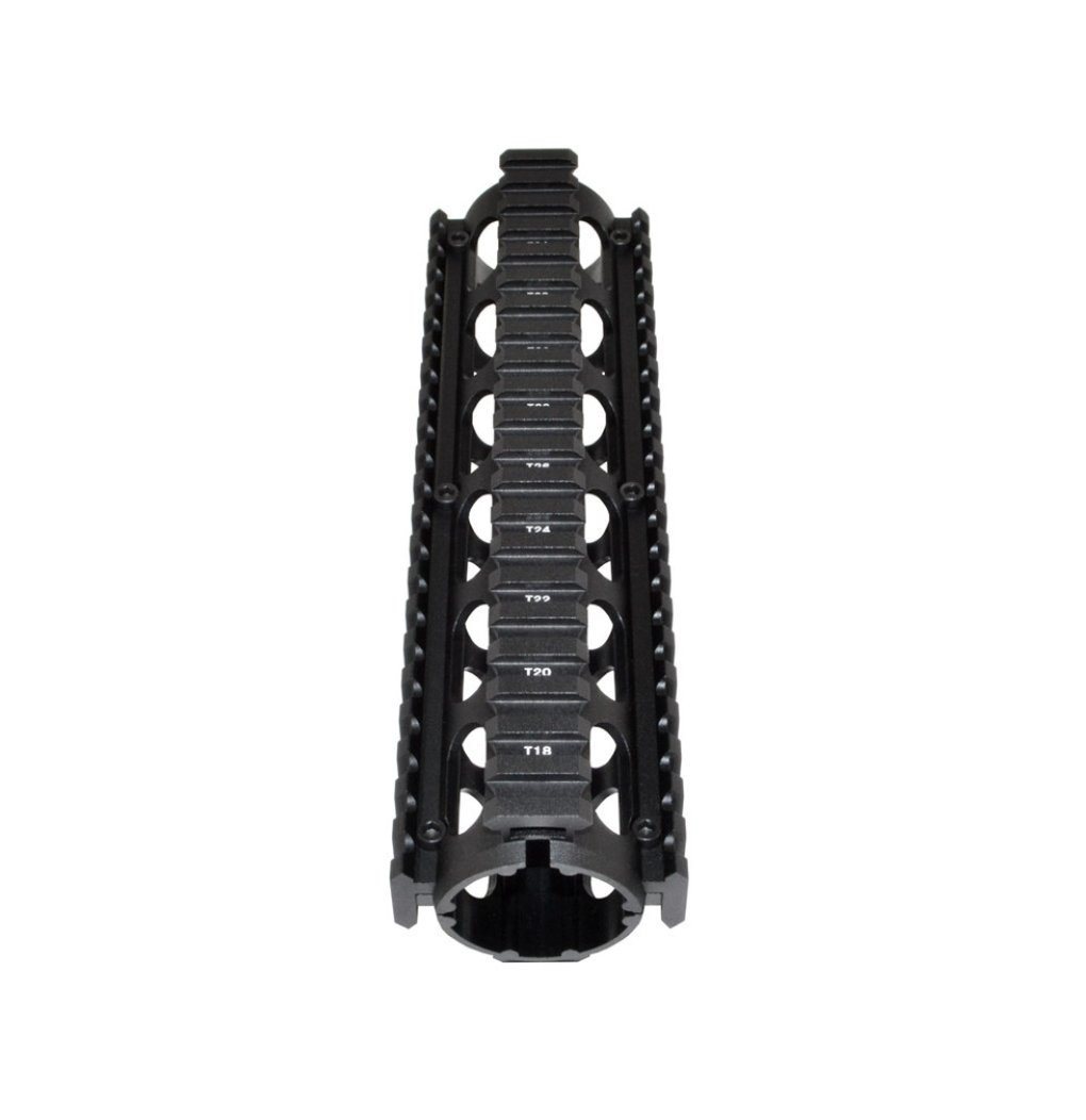 MCS AR-15 8.7" Mid-Length 2pc Drop-In Handguard for ROUND End Cap