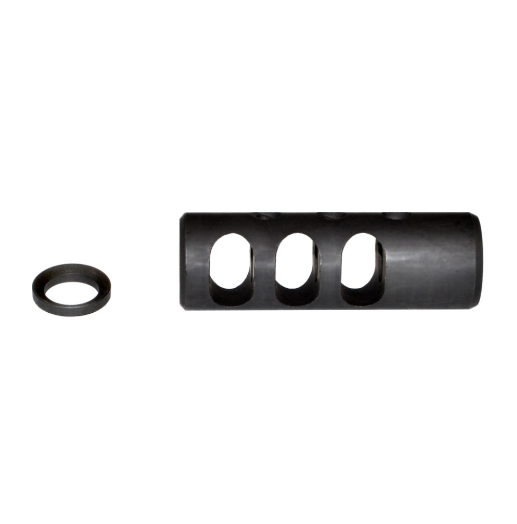 MCS AR-15 1/2x28 Muzzle Brake .223 5.56 - Black Steel