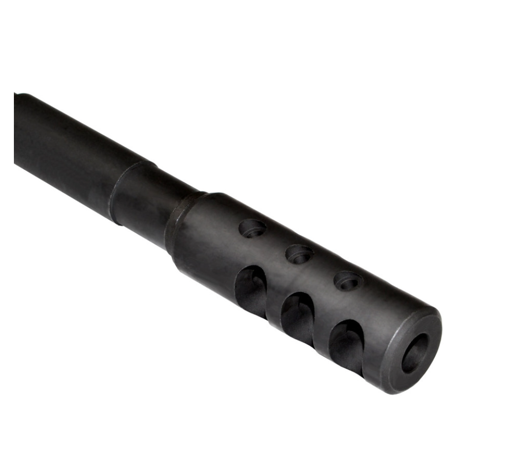 MCS AR-15 1/2x28 Muzzle Brake .223 5.56 - Black Steel
