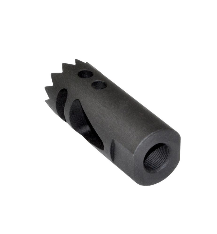 MCS AR-10 5/8x24 Competition Grade Muzzle Brake Recoil Compensator for 308, Steel, Gunmetal Black 