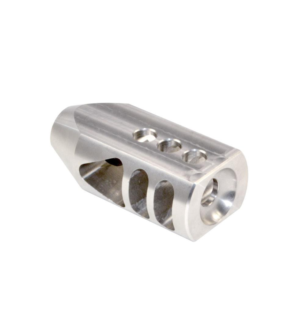 MCS AR-15 1/2x28 Competition Grade Muzzle Brake - Stainless Steel 