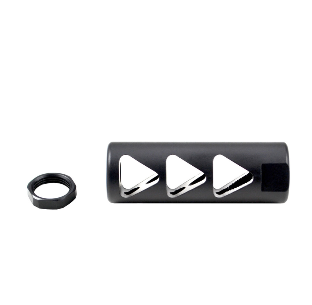 AR-15 1/2x28 Muzzle Brake Steel with Black Phosphate Finish