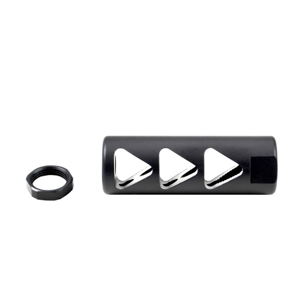 MCS AR-15 1/2x28 Muzzle Brake Steel with Black Phosphate Finish 