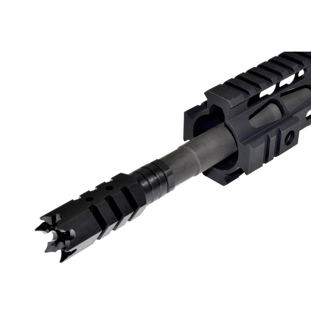 MCS Shark Muzzle Brake 49/64-20 For .50 Beowulf, Steel, Black 