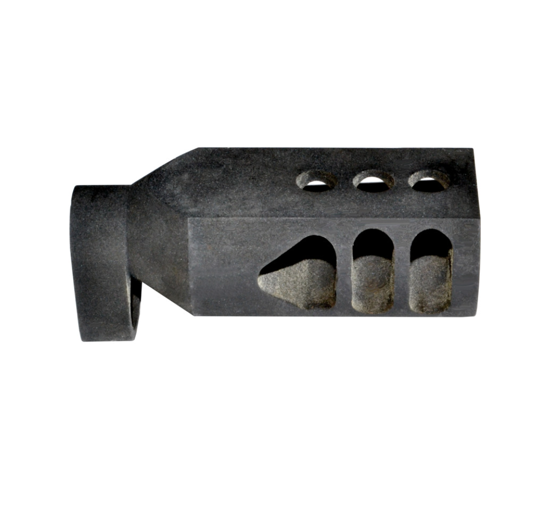 MCS M1 Garand Tanker Style Muzzle Brake, Steel, Black Oxide Finish