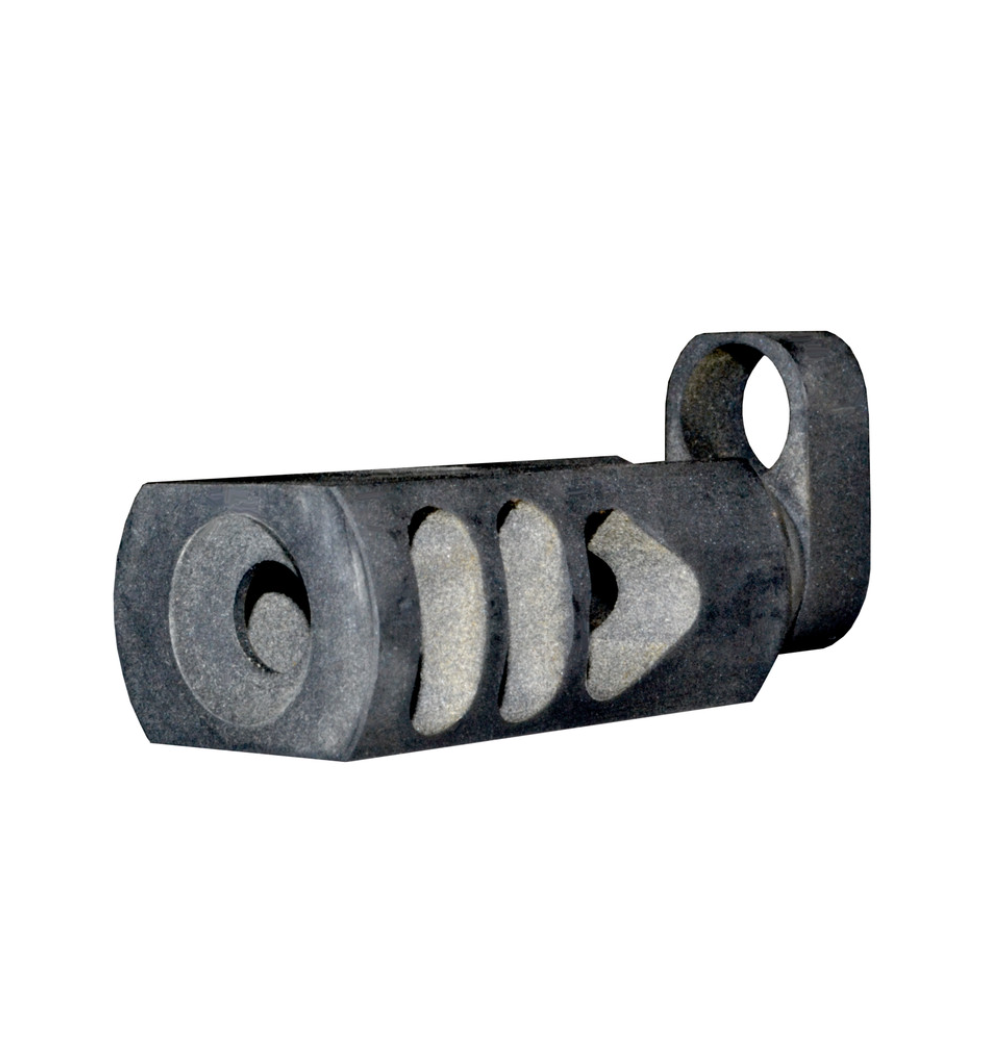 MCS M1 Garand Tanker Style Muzzle Brake, Steel, Black Oxide Finish