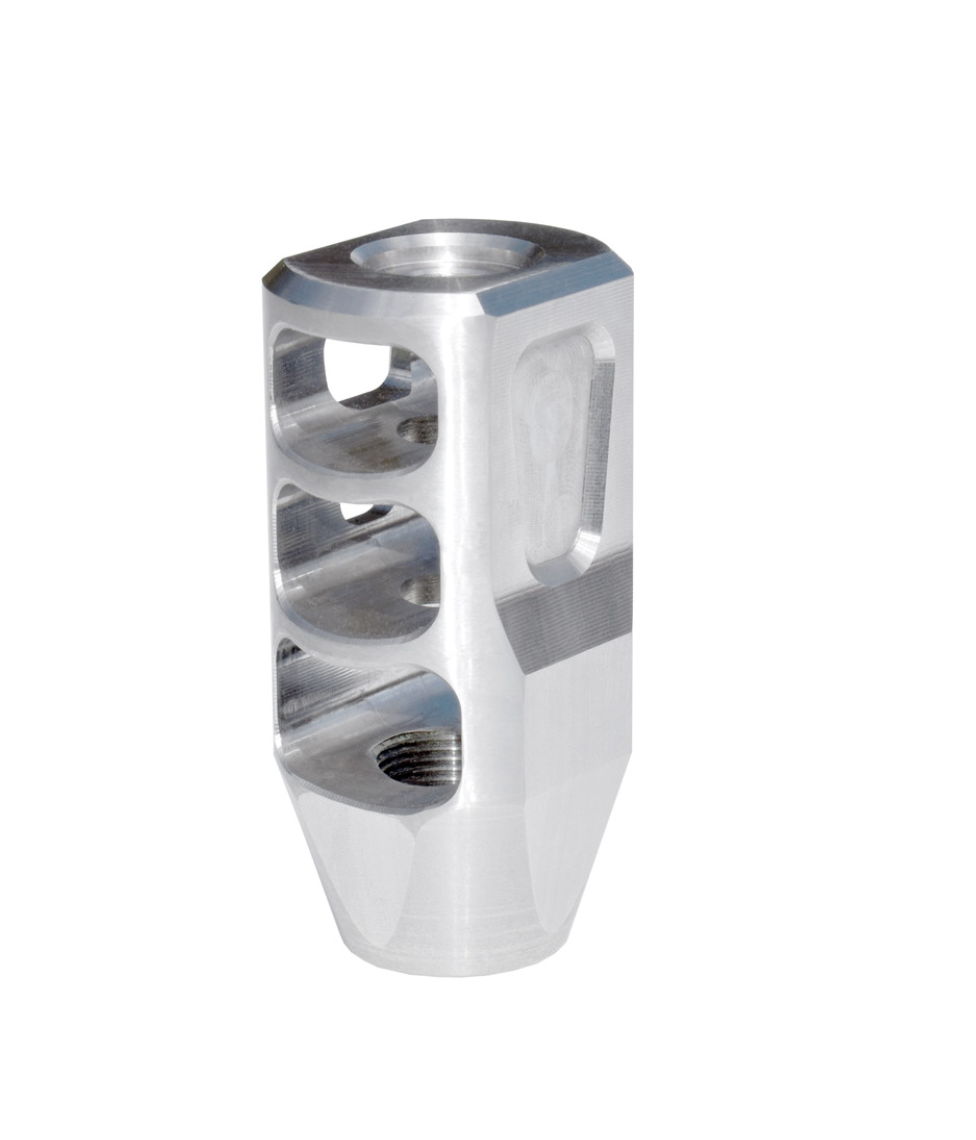 MCS AR-15 Tanker Style 1/2x28 Muzzle Brake - Stainless Steel
