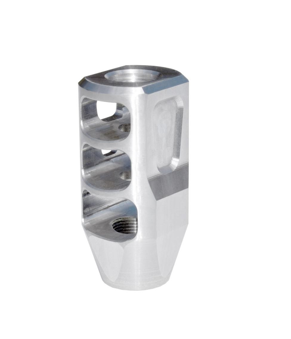 MCS AR-15 Tanker Style 1/2x28 Muzzle Brake - Stainless Steel 