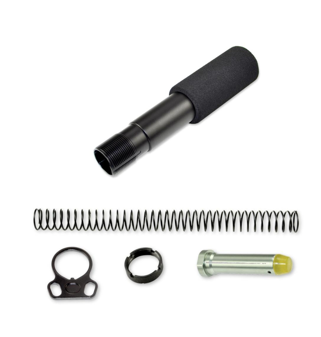 MCS AR-15 Pistol Buffer Foam Tube Kit w/ Dual Sling End Plate 