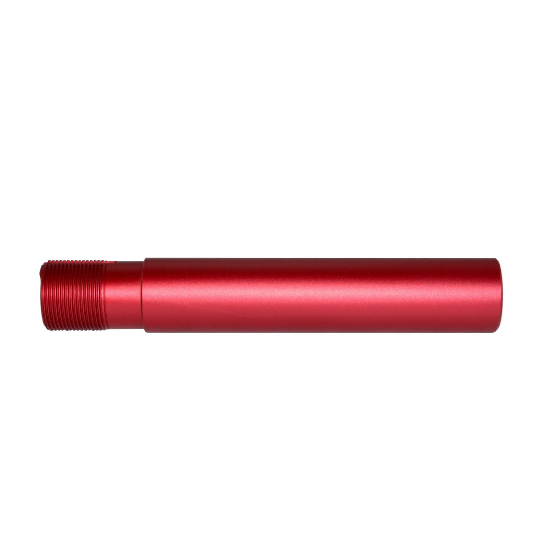 MCS AR-15 Pistol Buffer Tube 7.3" with hole for QR Sling Adapter - Red Anodized