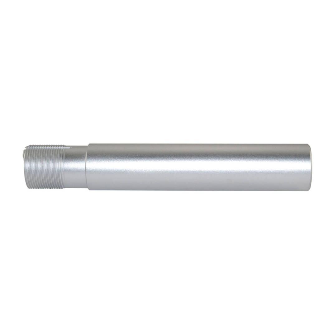 MCS AR-15 Pistol Buffer Tube 7.3" with hole for QR Sling Adapter - Silver Anodized