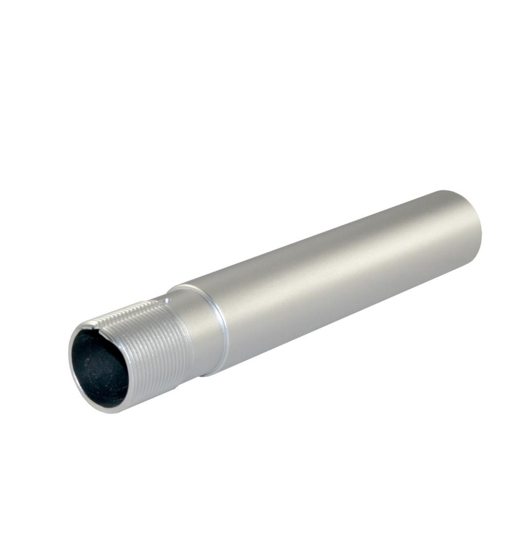 MCS AR-15 Pistol Buffer Tube 7.3" with hole for QR Sling Adapter - Silver Anodized 