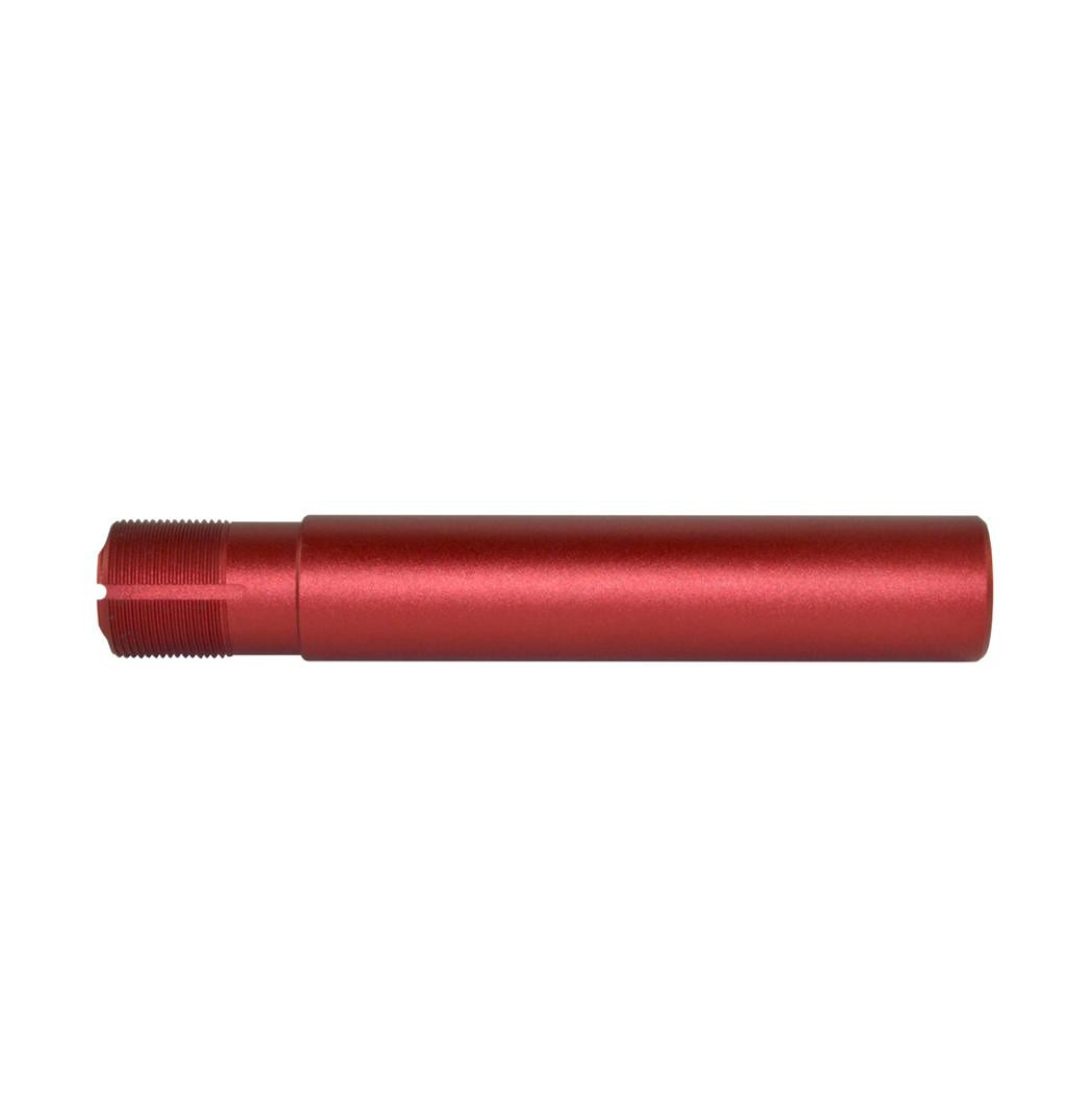 MCS AR-15 Pistol Buffer Tube 7.3" 1 Piece Construction - Red Anodized 