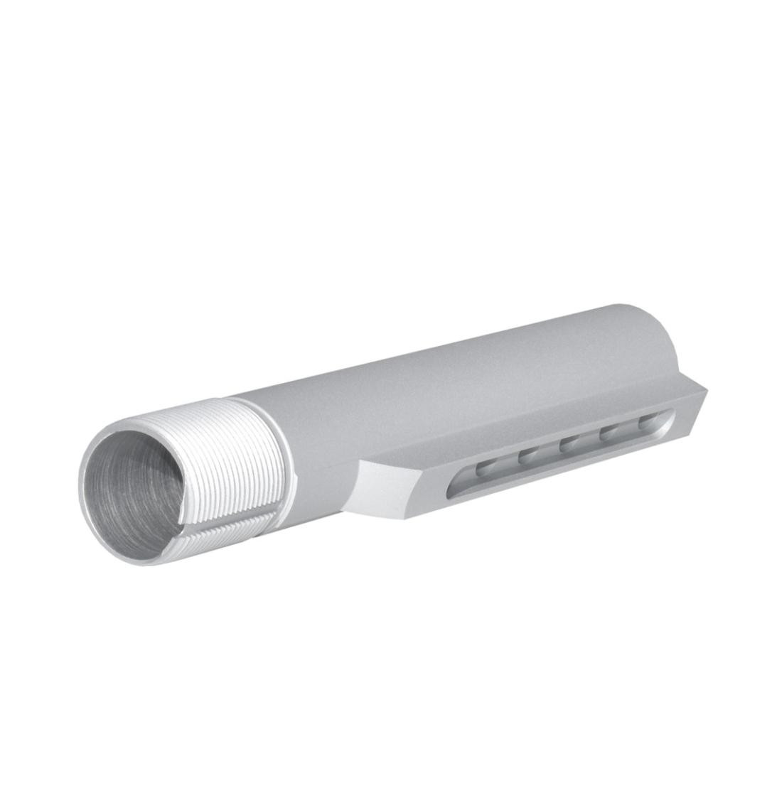MCS AR-15 Mil-Spec 6 Position Buffer Tube - Silver 