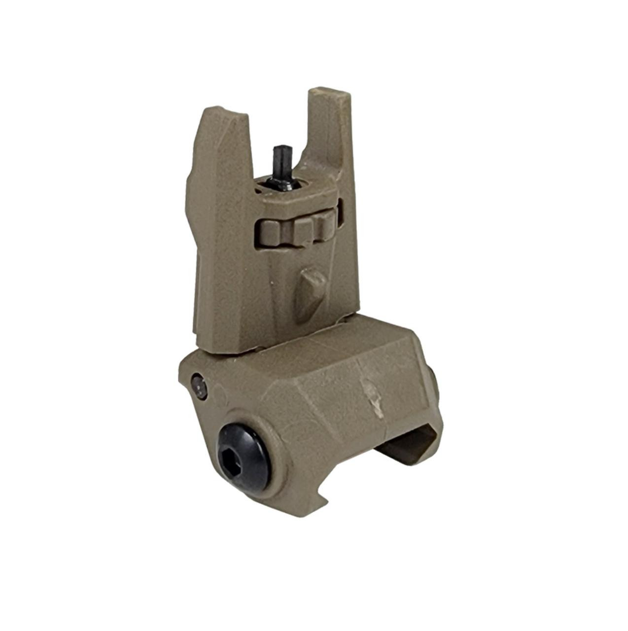 MCS TACTICAL POLYMER FRONT FLIP-UP SIGHT - FDE 