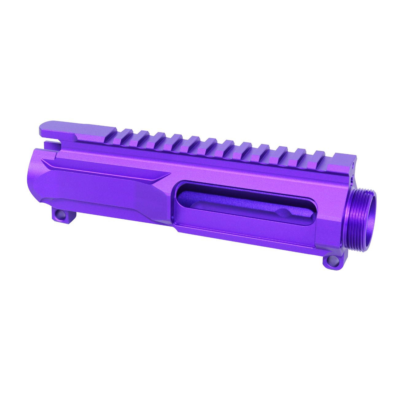 MCS AR-15 5.56 “Slabside” Stripped Billet Upper Receiver - Anodized Royal Purple 