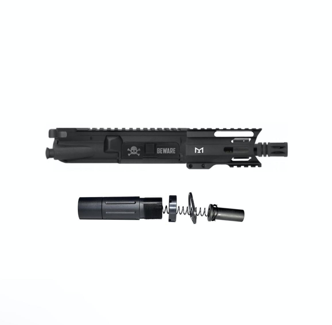 MCS AR-15 5.56 5'' PISTOL BUILD W/ SHORT BUFFER SYSTEM, AMBI CHARGING HANDLE 