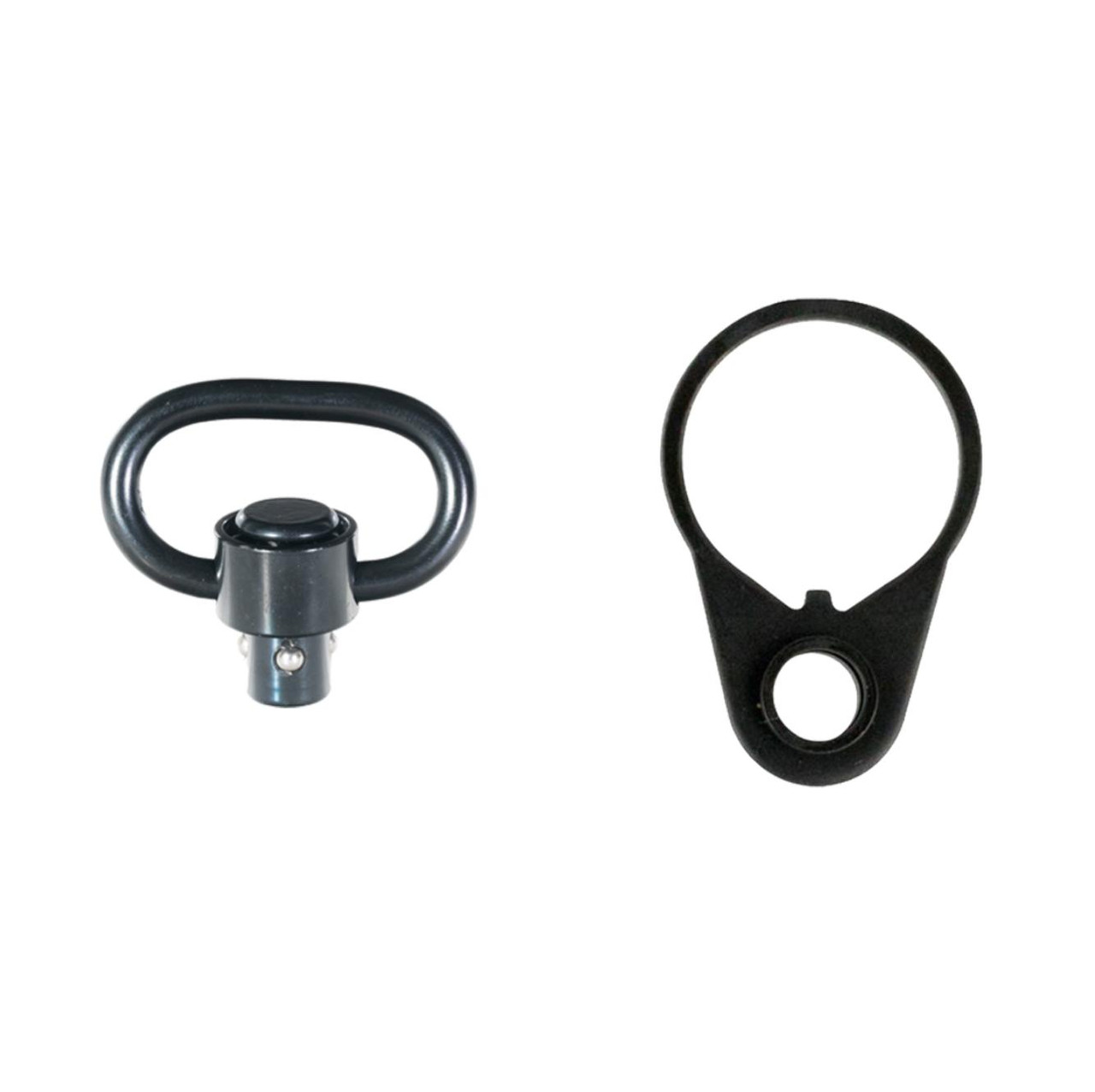 MCS AR-15 QD SLING SWIVEL ADAPTER 1.25”, AR15 END PLATE WITH CENTER AMBIDEXTROUS QD SLING SWIVEL ATTACHMENT POINT 