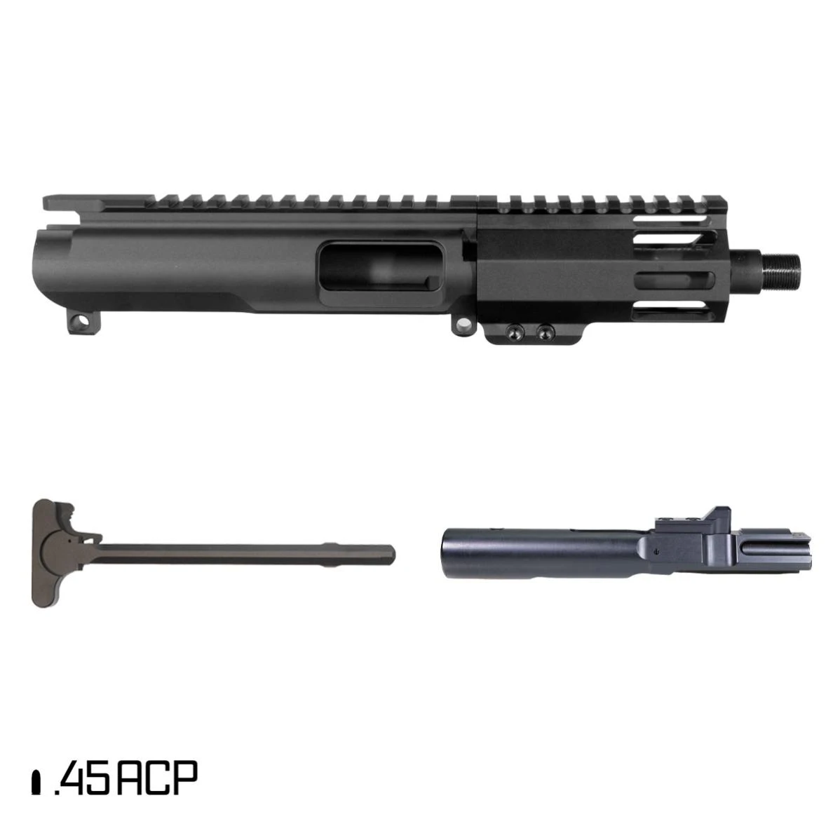 MCS AR-45 5" INCH PISTOL UPPER 1:16 45ACP FREEFLOAT M-LOK HANDGUARD - SUPPRESSOR READY 