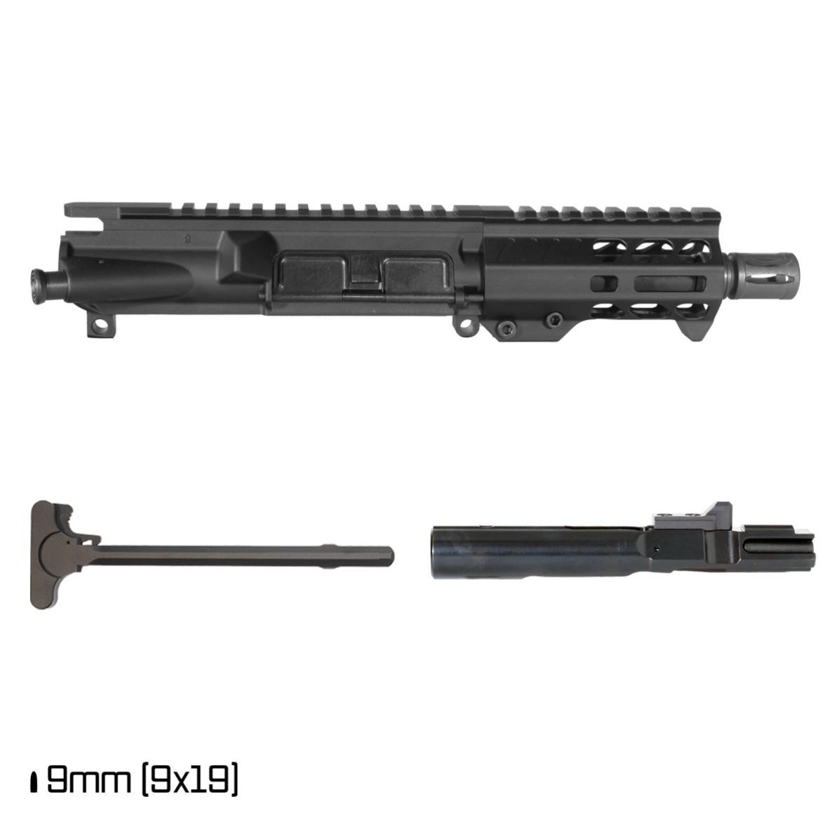 MCS AR-9 5-INCH PISTOL UPPER 1:10 9MM FREEFLOAT M-LOK HANDGUARD 