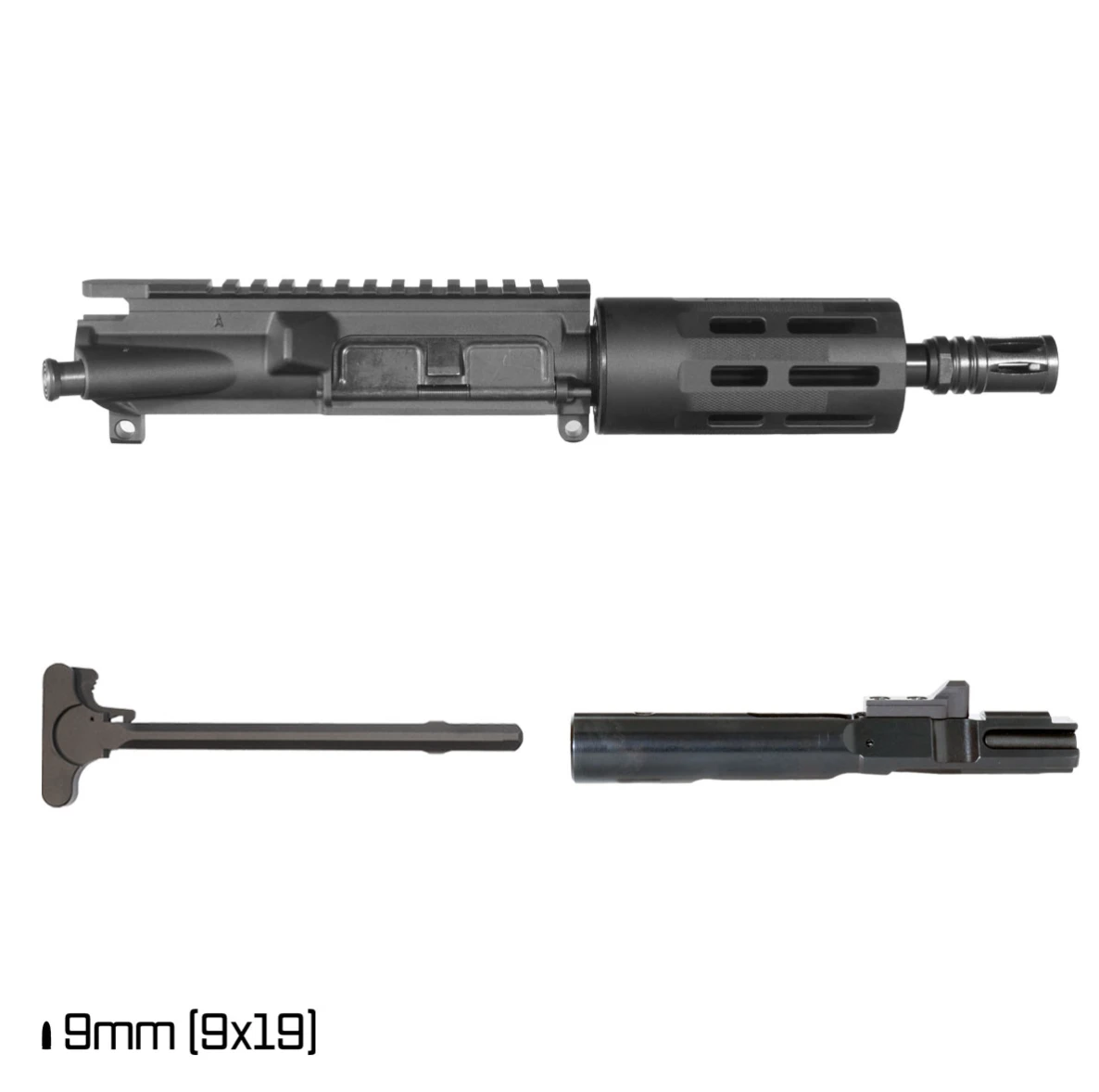 AR-9 6" INCH PISTOL UPPER 1:10 9MM FREEFLOAT TUBULAR M-LOK HANDGUARD
