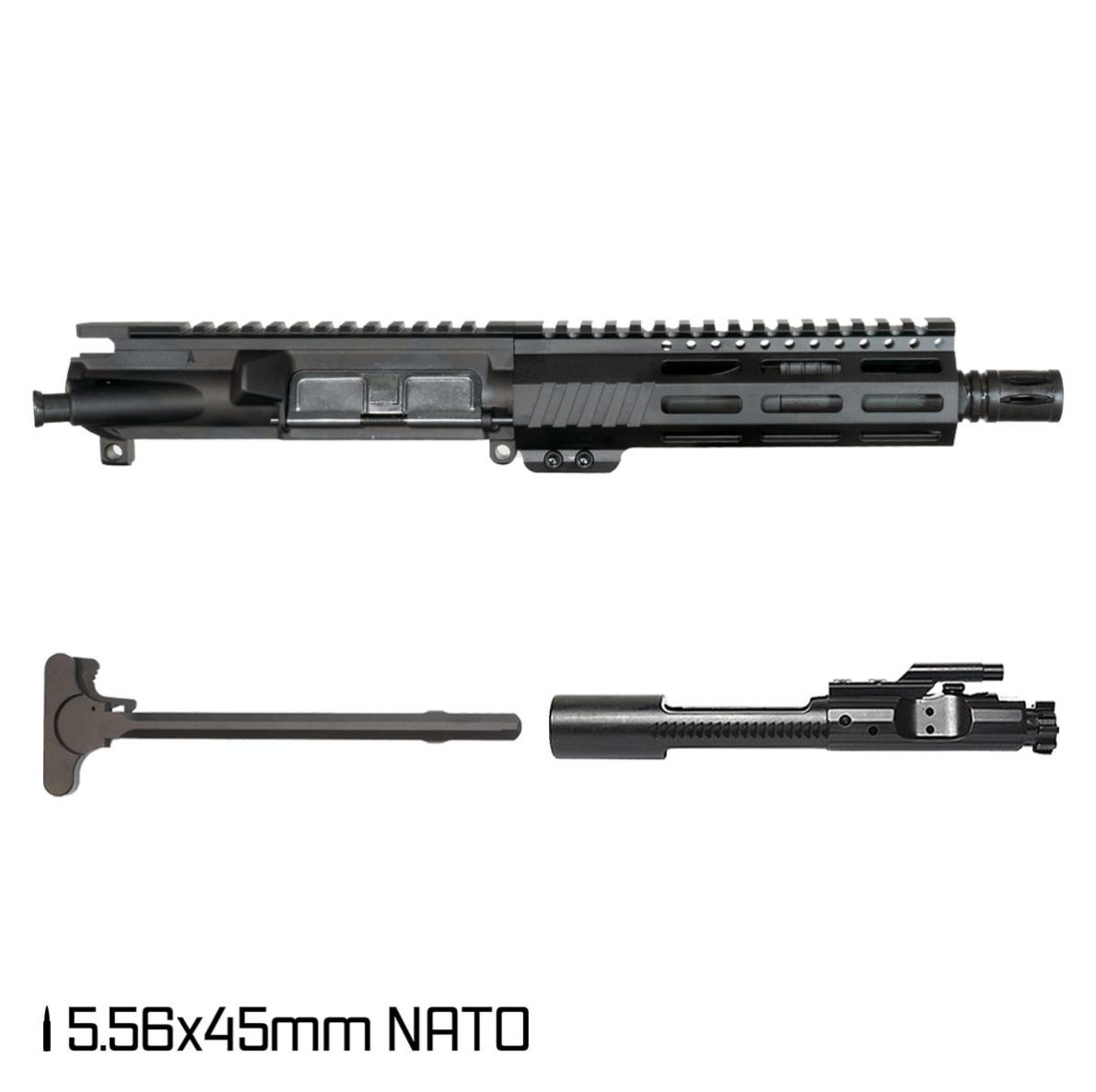 MCS AR-15 7.5" INCH 5.56 NATO PISTOL UPPER 1:7 FREEFLOAT M-LOK HANDGUARD 