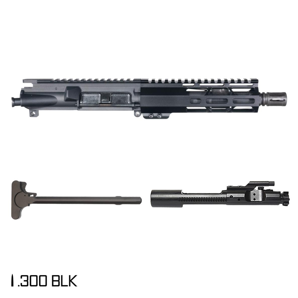 MCS AR-15 7.5" INCH .300 BLACKOUT PISTOL UPPER 1:8 FREEFLOAT M-LOK HANDGUARD 