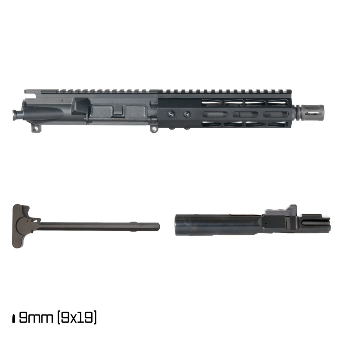 MCS AR-9 7.5" INCH 9MM PISTOL UPPER 1:10 FREEFLOAT M-LOK HANDGUARD