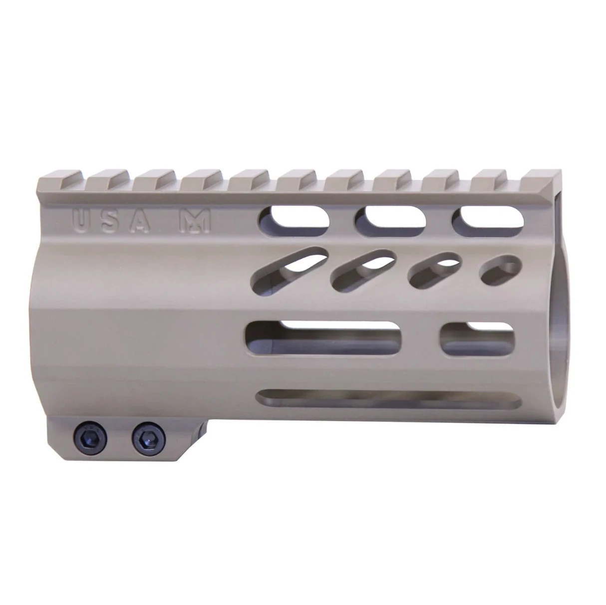 AR-15 4″ AIR-LOK Series M-LOK Compression Free Floating Handguard With Monolithic Top Rail - Flat Dark Earth