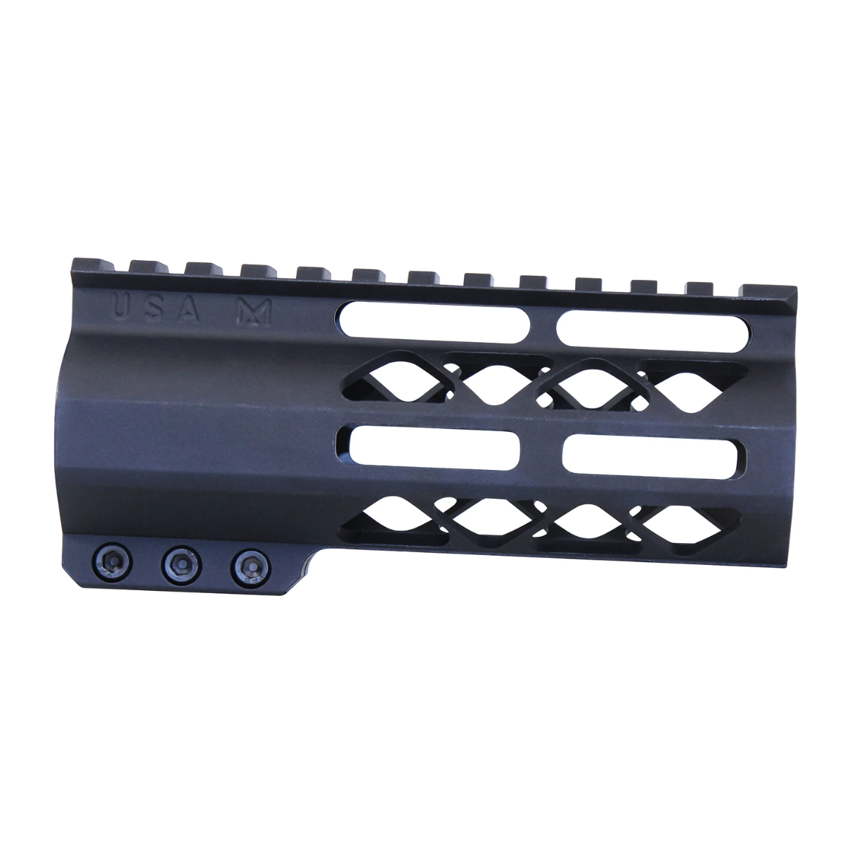 MCS AR-15 5″ AIR-LOK Series M-LOK Compression Free Floating Handguard With Monolithic Top Rail - Anodized Black