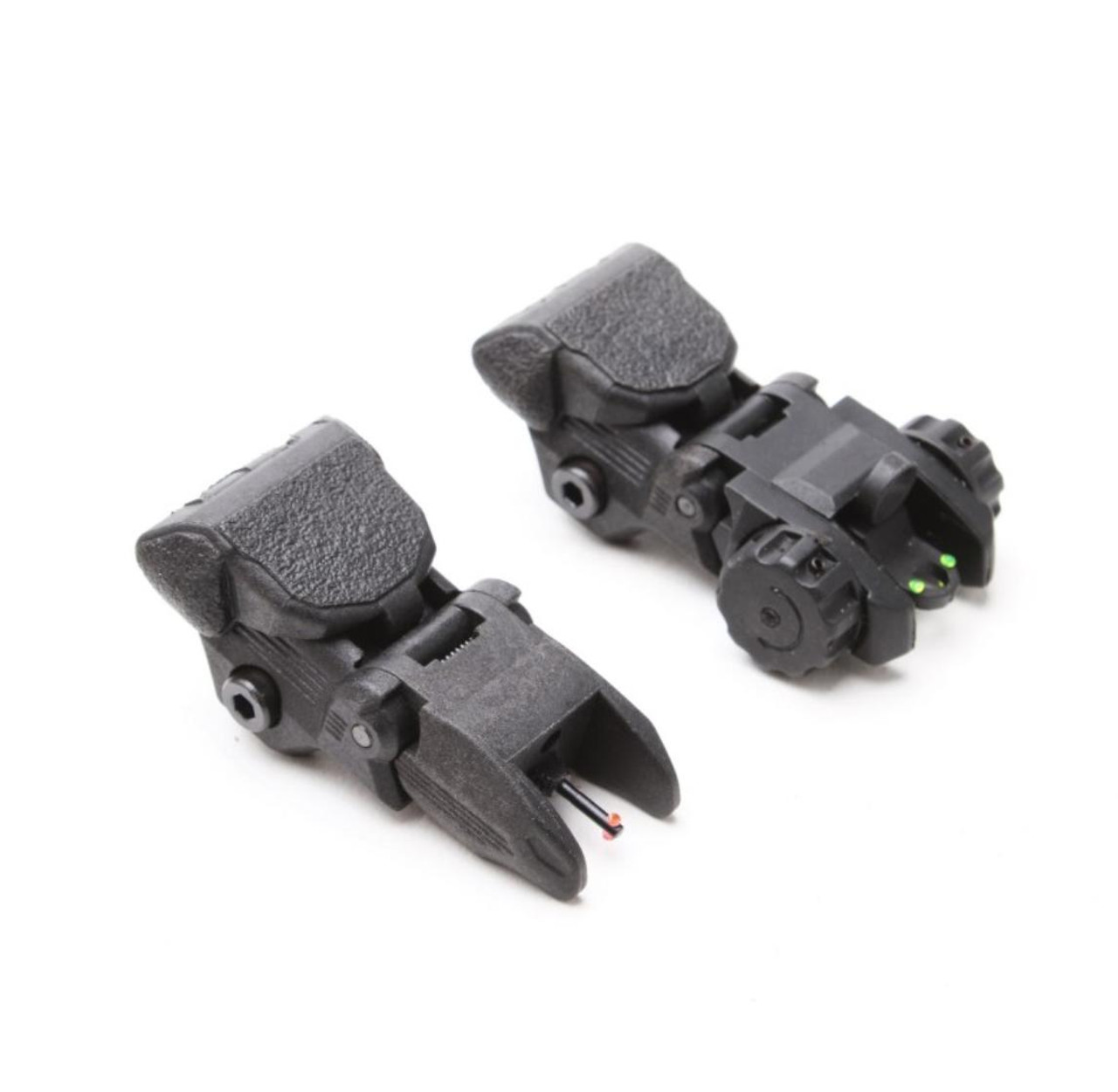 MCS Polymer Flip Up Front And Rear Sight w/ Red And Green Dots 