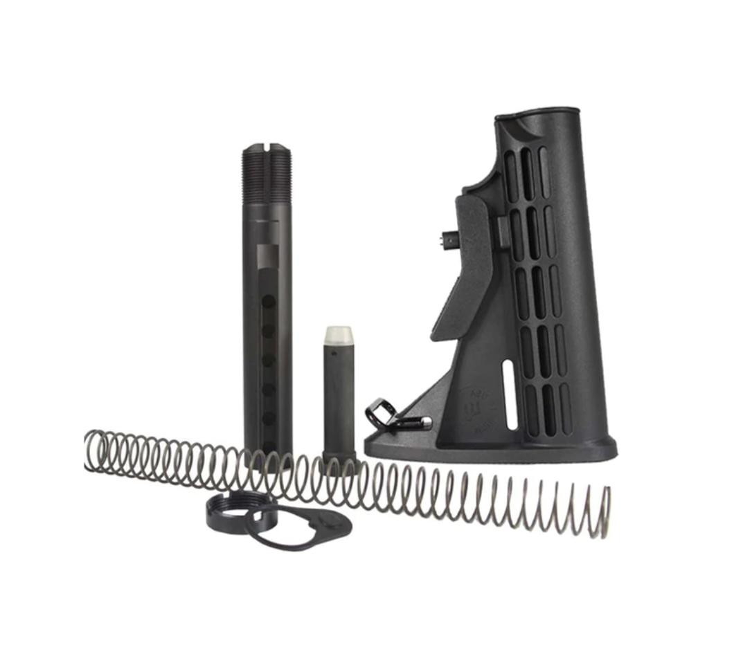 Adjustable Mil Spec Carbine Buttstock Kit Black