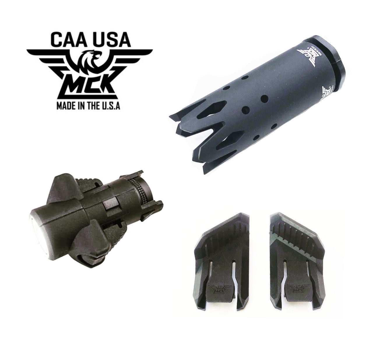 MCK GLASS BREAKER FLASHLIGHT THUMB STOP COMBO