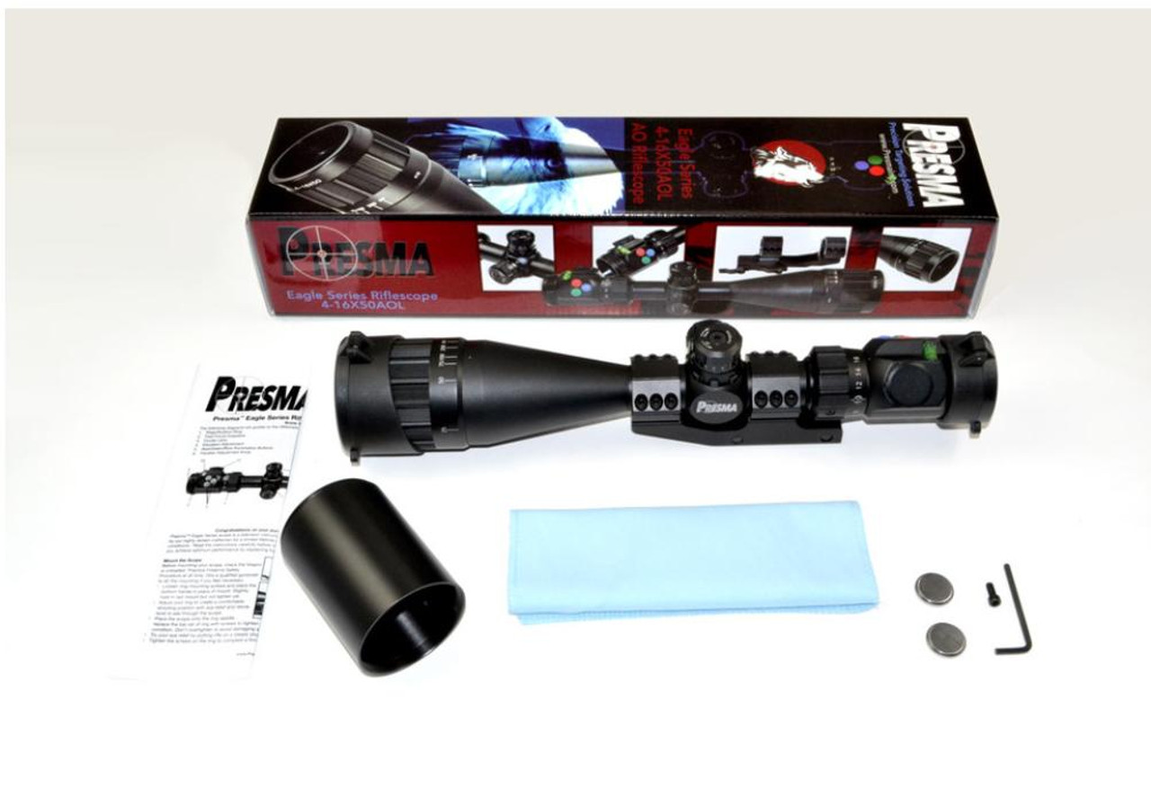 Presma EX Series Professional 4-16X50 Precision Scope AO, RGB RXR Reticle 